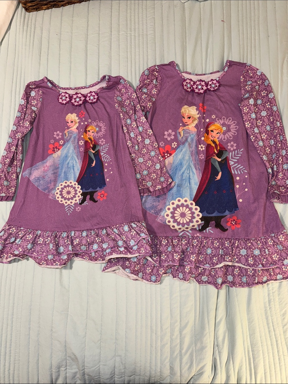 Disney Frozen Nightgown Set of 2 (Size 4 and Size 5/6)